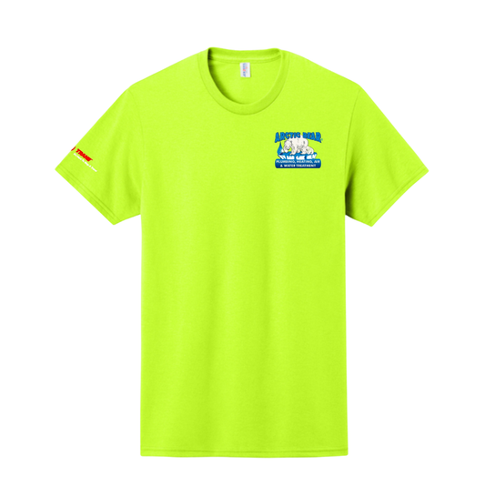Arctic Bear Tee Shirt - Safety Green