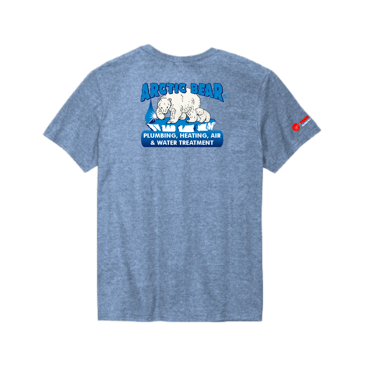 Arctic Bear Tee Shirt - Carolina Heather